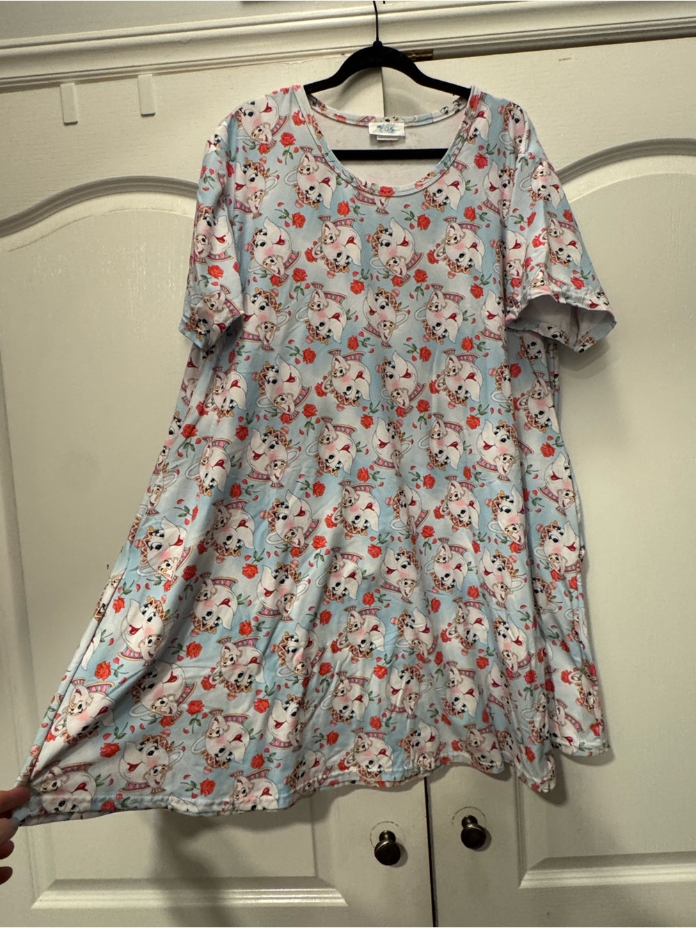 Enchanted Dress Shop Mrs. Potts & Chip A-Line Swing Dress 3X Beauty & the Beast - Picture 3 of 3